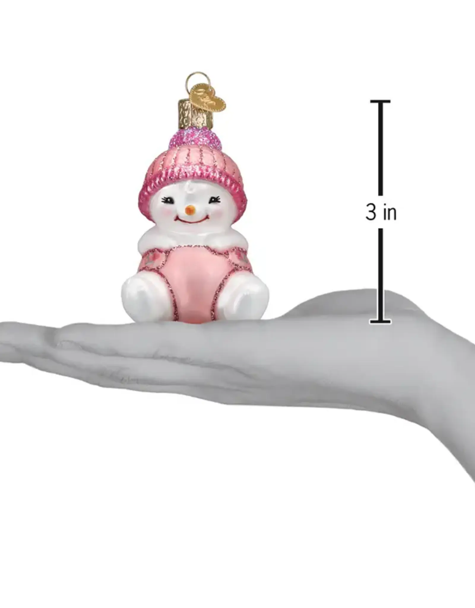 Old World Christmas Snow Baby Girl Ornament