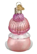 Old World Christmas Snow Baby Girl Ornament
