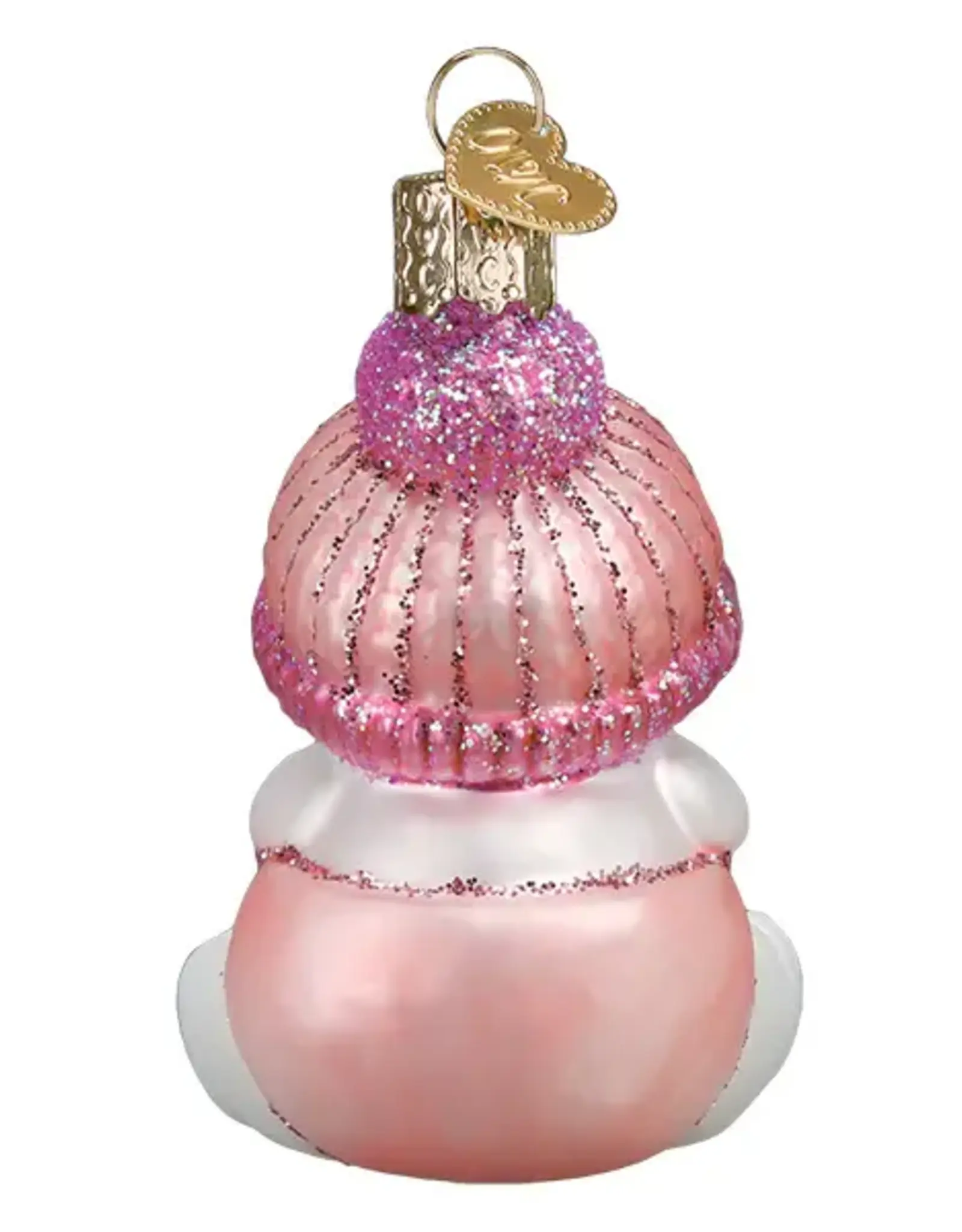 Old World Christmas Snow Baby Girl Ornament