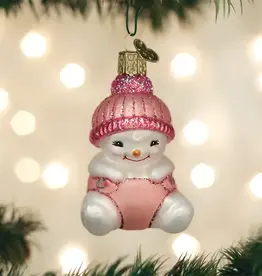 Old World Christmas Snow Baby Girl Ornament