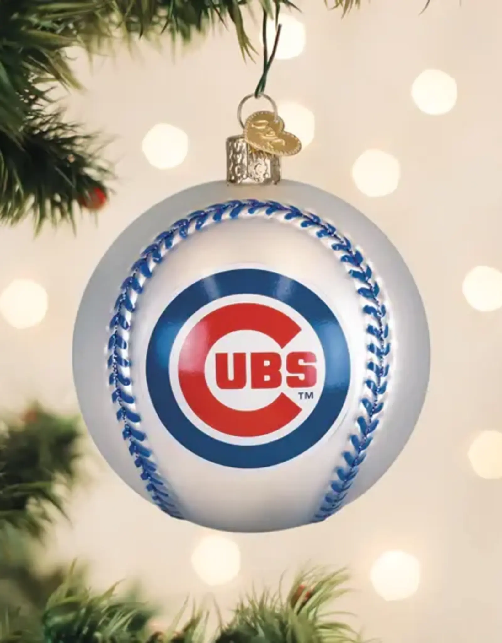 Old World Christmas Cubs Baseball Ornament