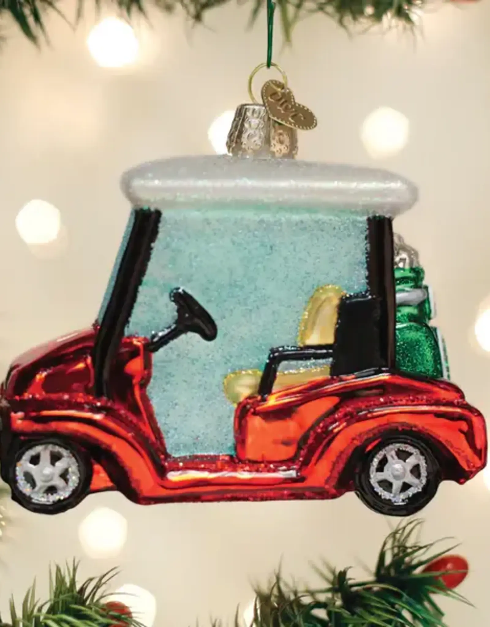 Old World Christmas Golf Cart Ornament