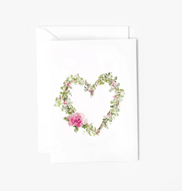 Heart Wreath Mini Notecard