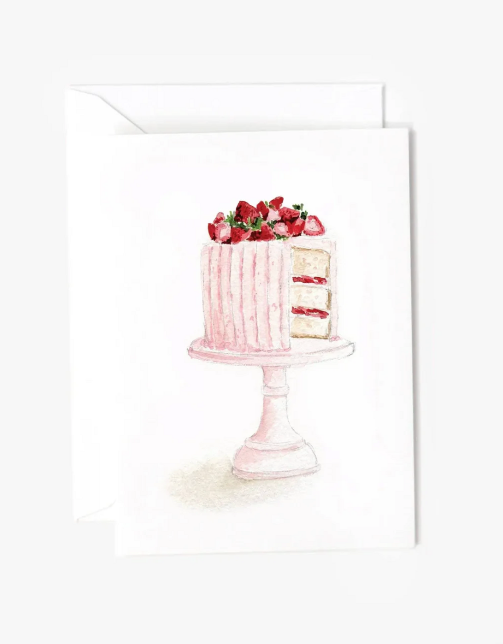 Emily Lax Studio Pink Cake Mini Notecard