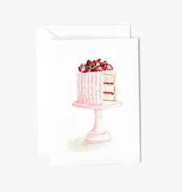 Emily Lax Studio Pink Cake Mini Notecard
