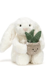Jelly Cat Cream Bunny with Plant