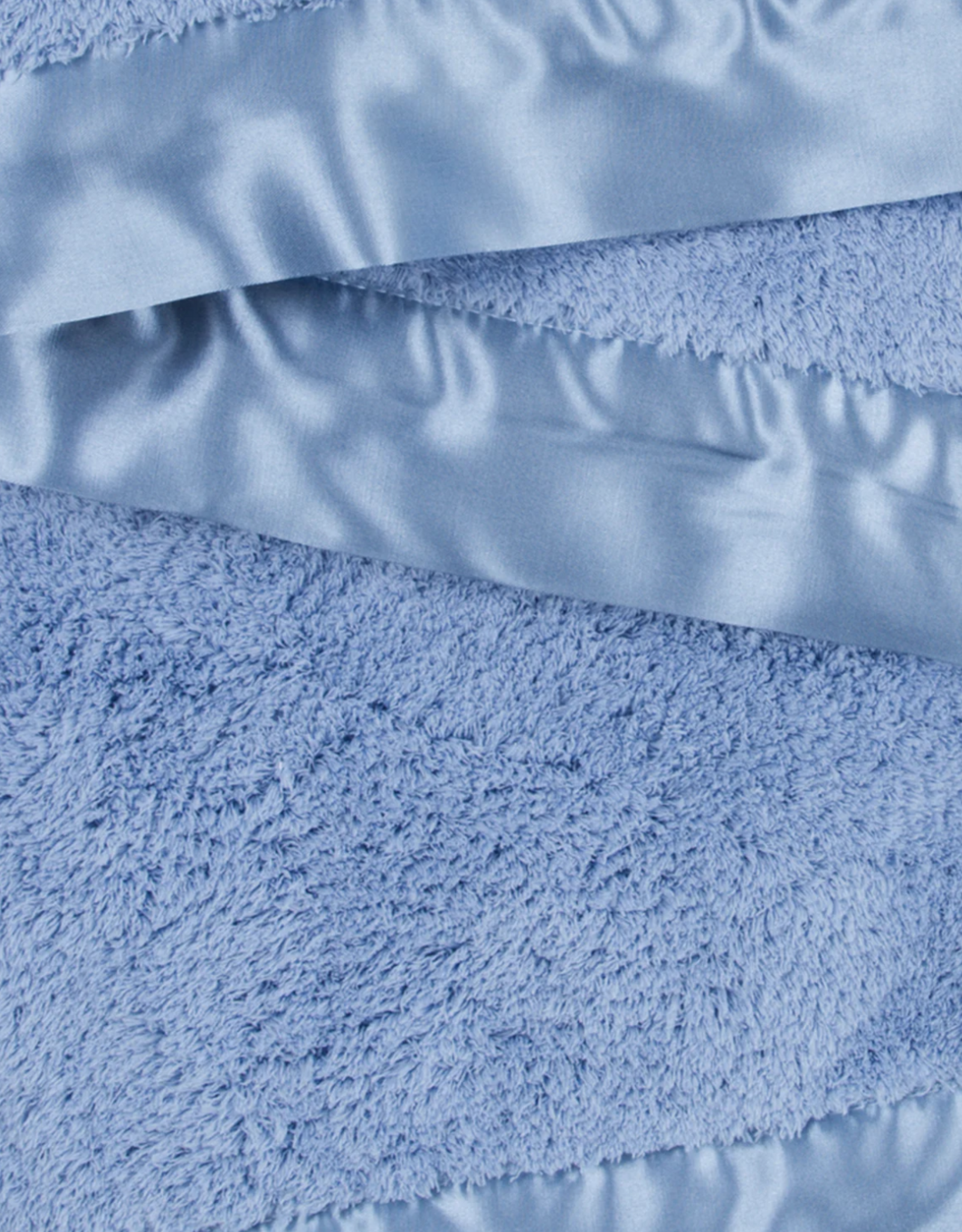 Little Giraffe Chenille Blanket Cornflower