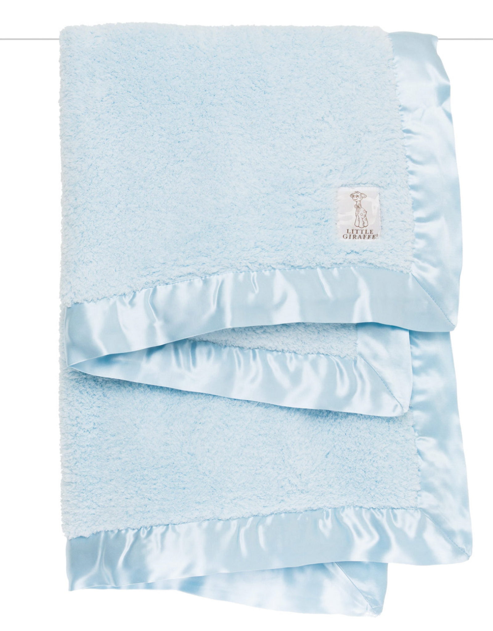 Little Giraffe Chenille Blanket Blue