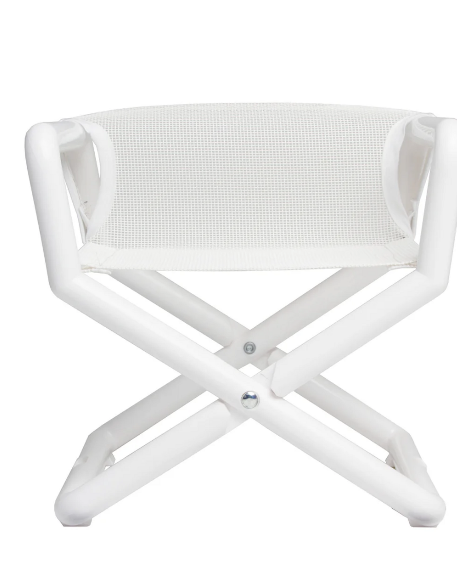 Hoohobbers Hoohobber Jr. White Director Chair White Mesh Seat White Trim