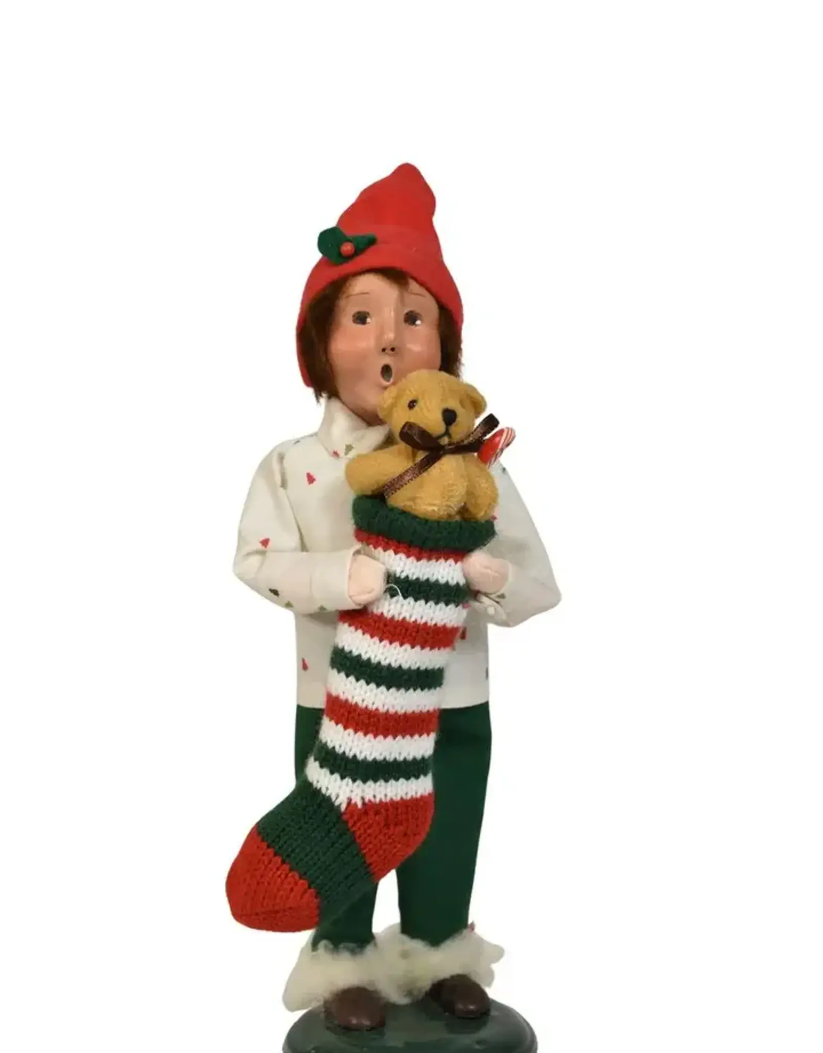 Byer's Choice Boy w/ Stocking
