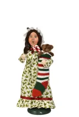 Byer's Choice Girl w/stocking