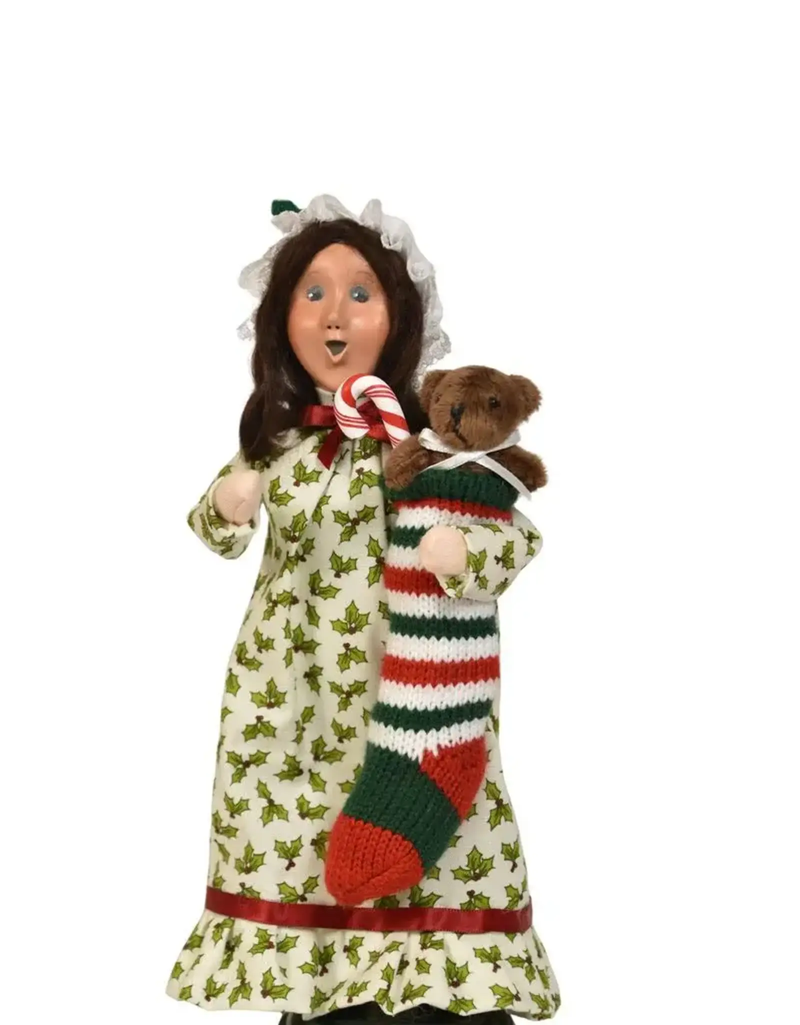 Byer's Choice Girl w/stocking