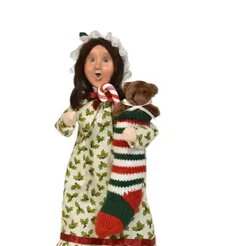 Byer's Choice Girl w/stocking