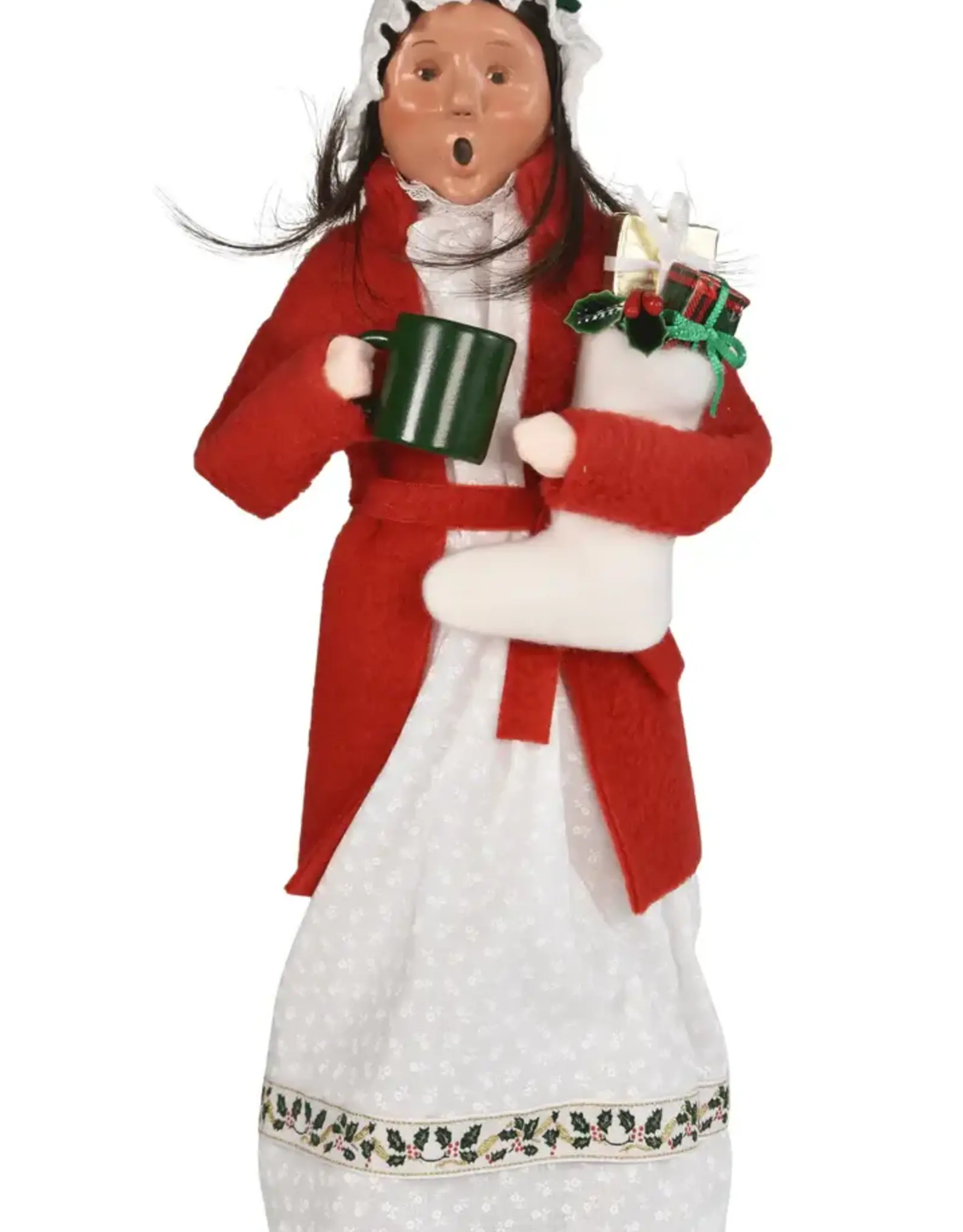 Byer's Choice Woman w/Stocking