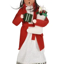 Byer's Choice Woman w/Stocking
