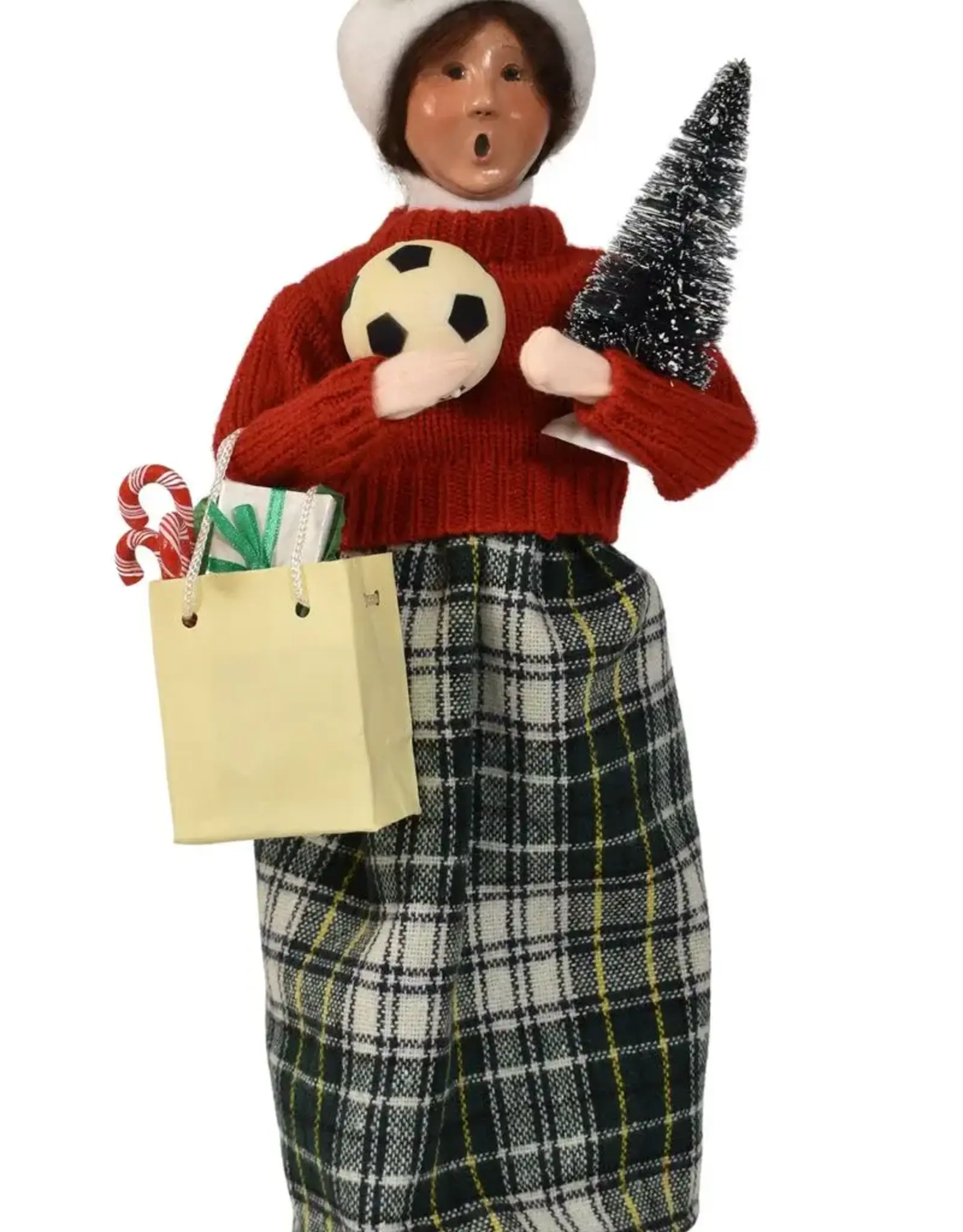 Byer's Choice Shopping Family Woman