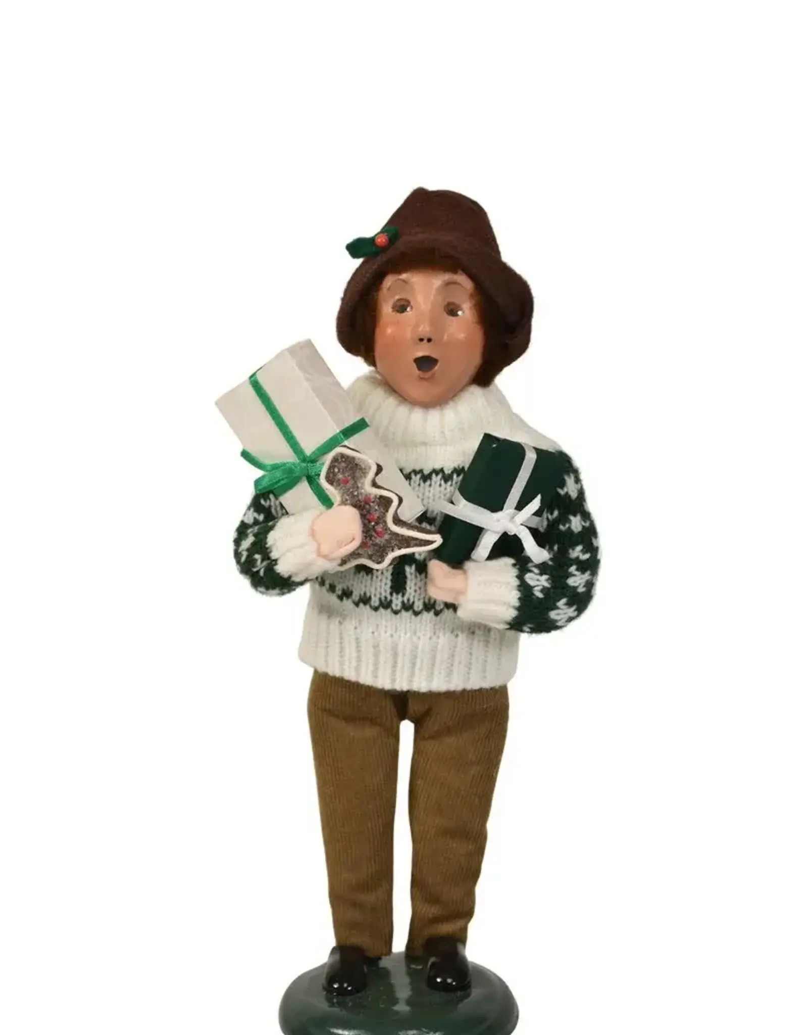 Byer's Choice Shopping Family Boy
