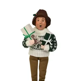 Byer's Choice Shopping Family Boy