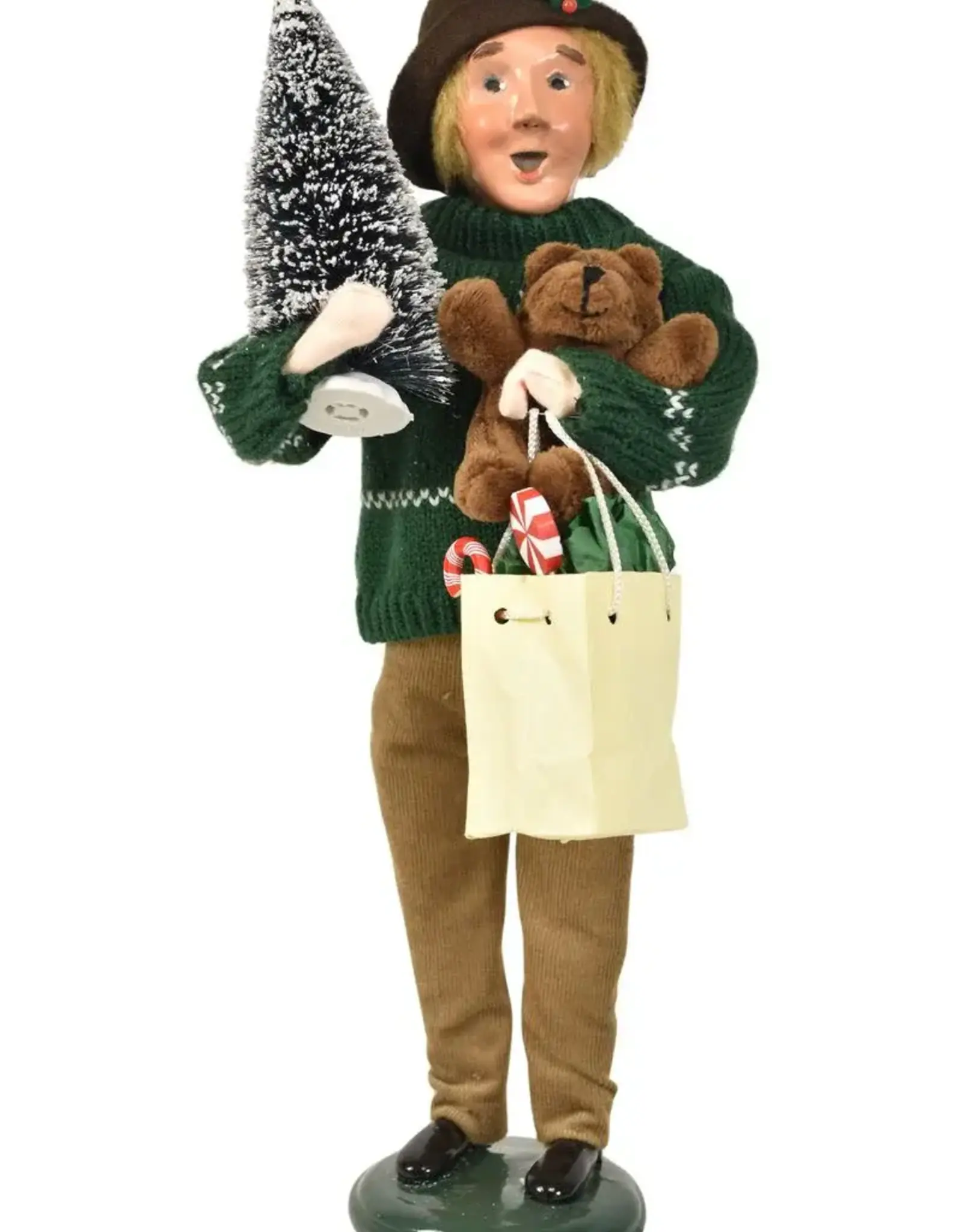 Byer's Choice Shopping Family Man