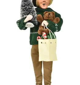 Byer's Choice Shopping Family Man