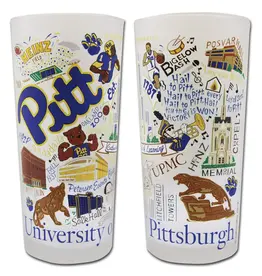 Catstudio Pittsburgh Univ of Drinking Glass Set of 2
