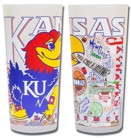 Catstudio Kansas Univ of Drinking Glass Set of 2