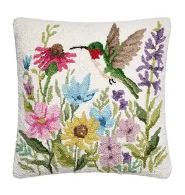 Hummingbird Wildflower Pillow