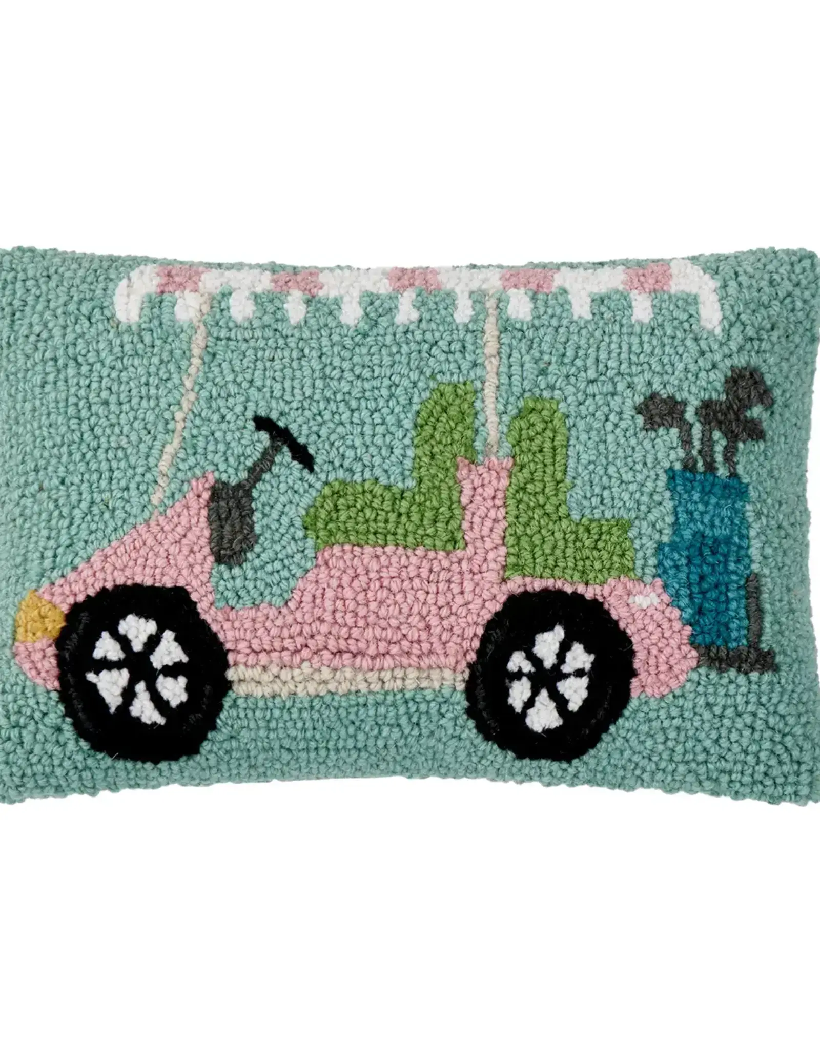 Pink Golf Cart Pillow