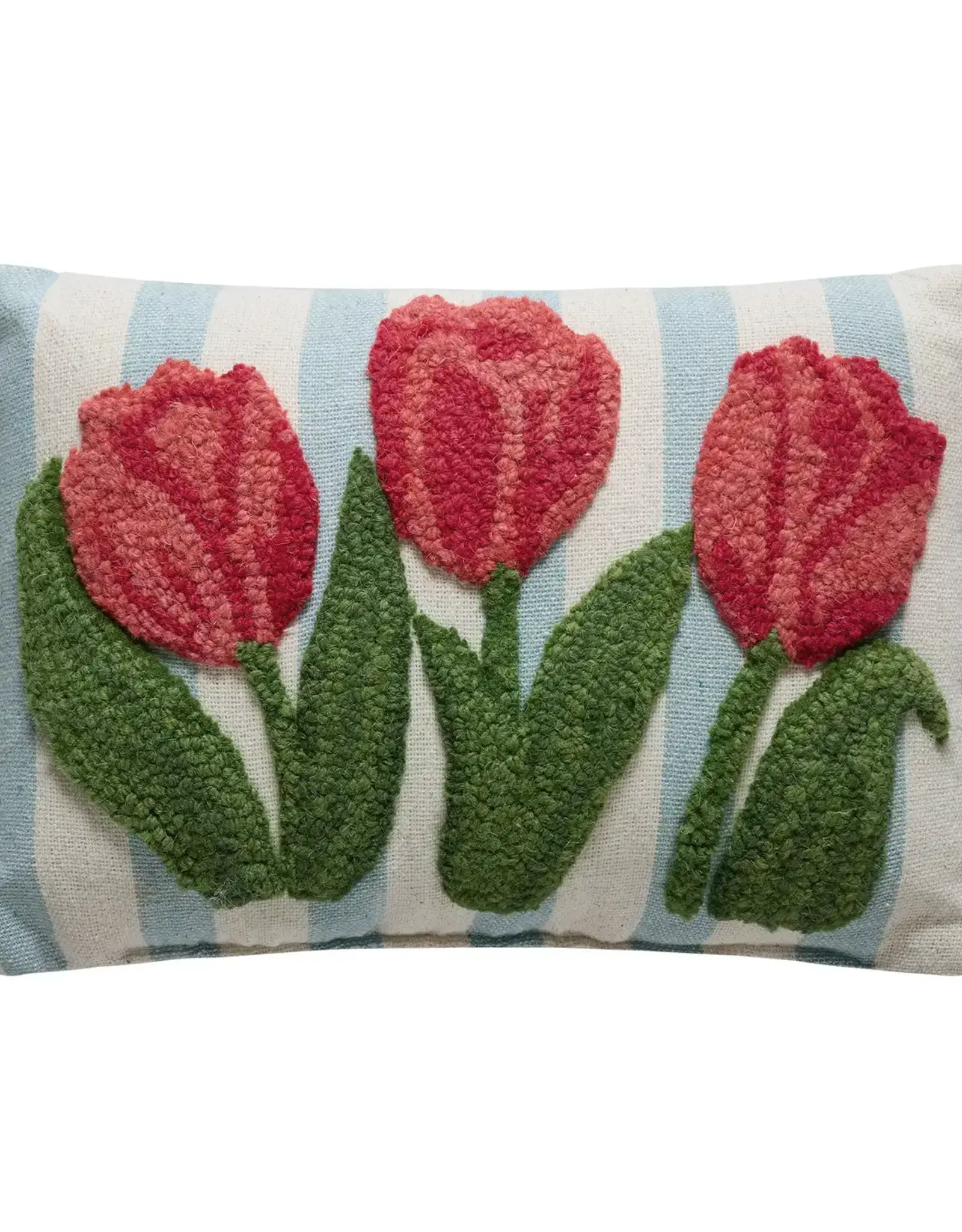 Stripe Tulips Pillow