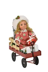 Byer's Choice Toddler on Wagon