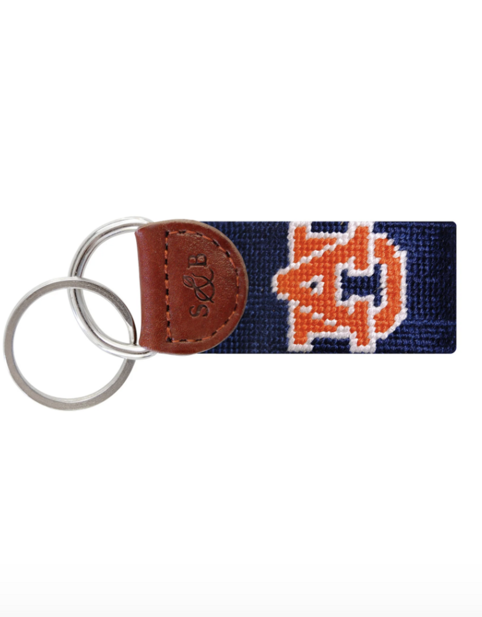 Smather's & Branson Key Fob Auburn Navy