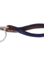 Smather's & Branson Key Fob Shamrock Navy