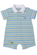 Kissy Kissy Short Playsuit Stripe Dino delight