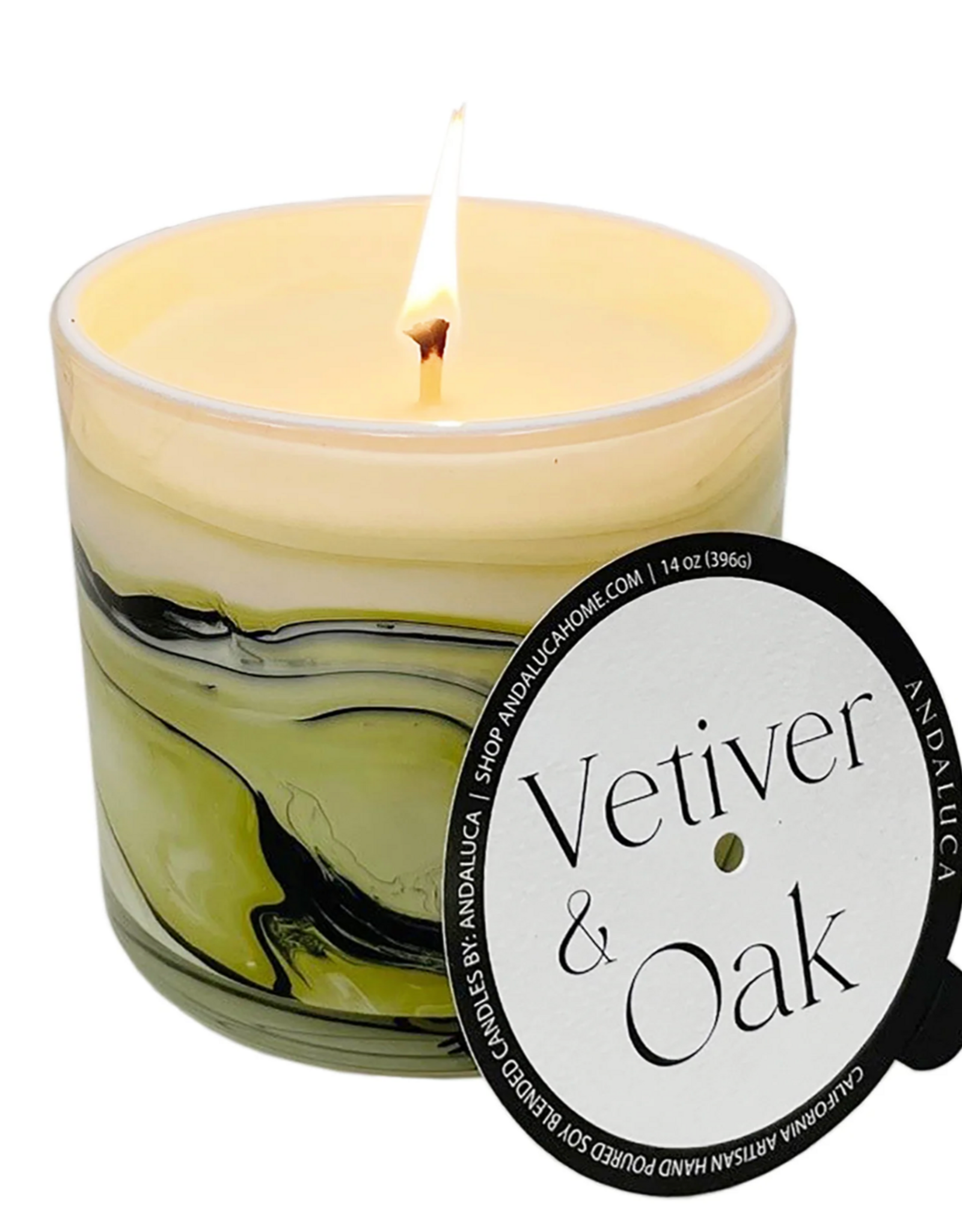 Andaluca Vetiver & Oak 14oz Candle