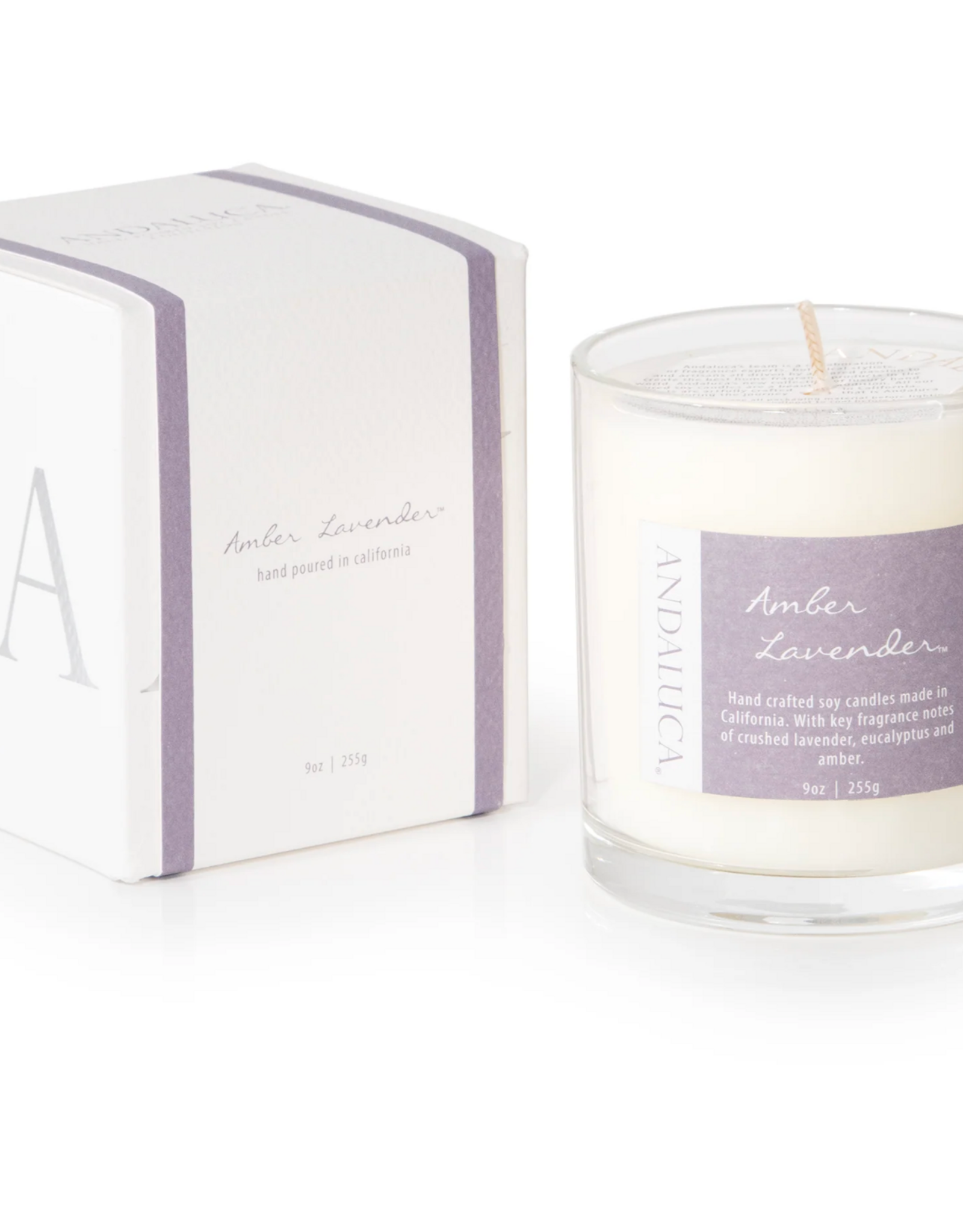 Andaluca Amber Lavender Candle