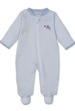 Kissy Kissy Footie Puppy Patch Stripe