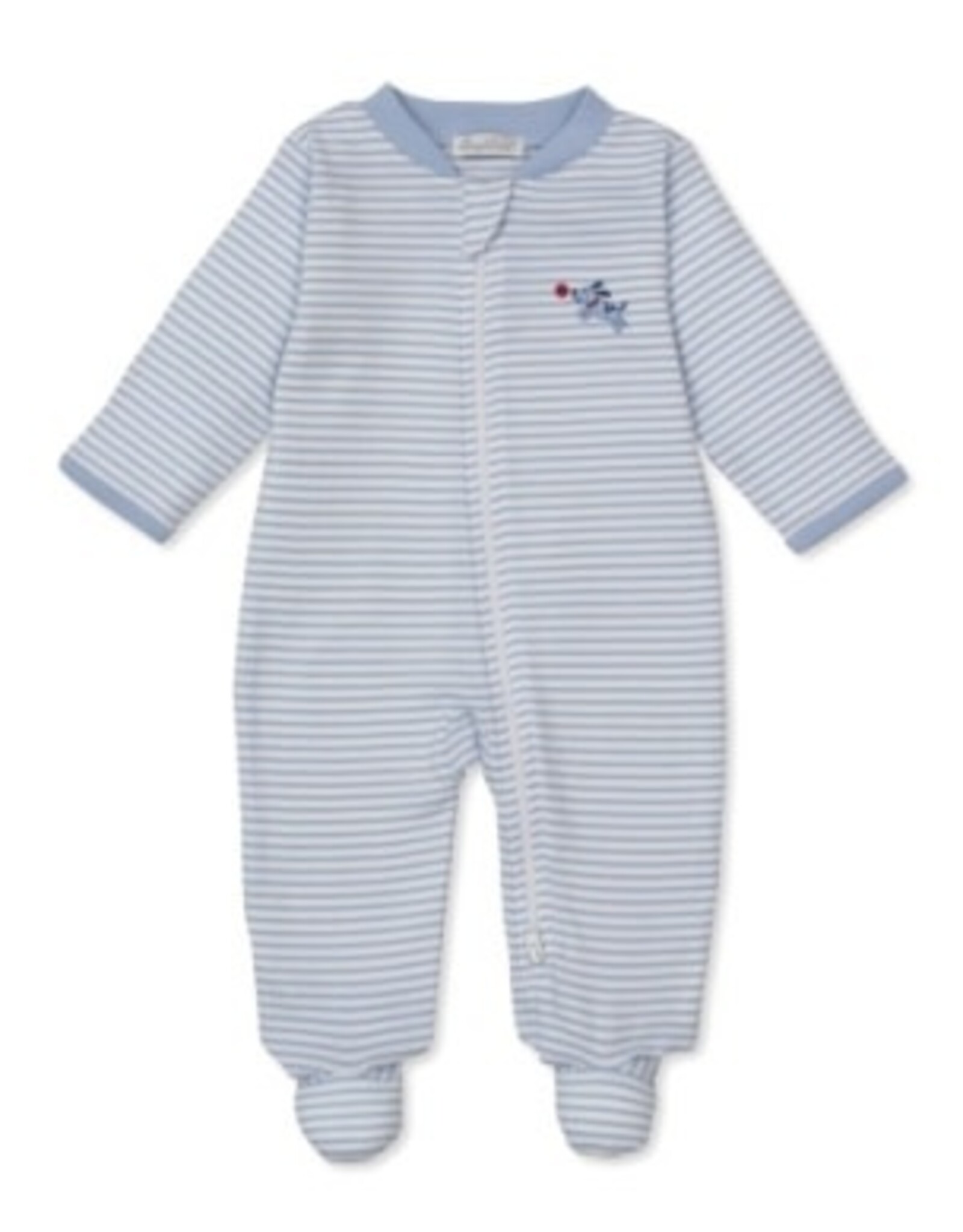 Kissy Kissy Footie Puppy Patch Stripe xx