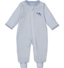 Kissy Kissy Footie Puppy Patch Stripe