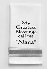 Wild Hare Designs Towel  Blessed Be Nana