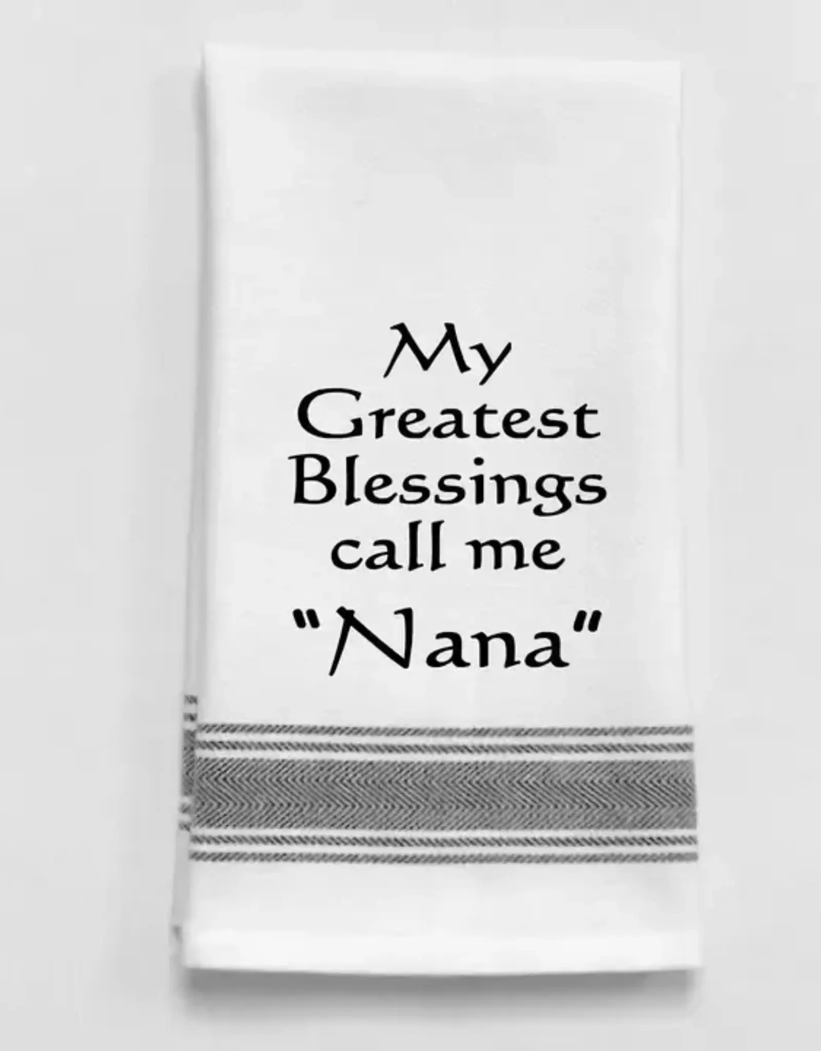 Wild Hare Designs Towel  Blessed Be Nana