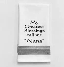Wild Hare Designs Towel  Blessed Be Nana
