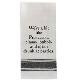 Wild Hare Designs Towel We're a bit like Prosecco…