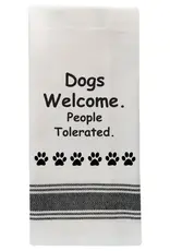 Wild Hare Designs Towel Dogs Welcome, People Tolerated