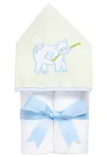 Three Marthas Everykid Towel Blue Cow