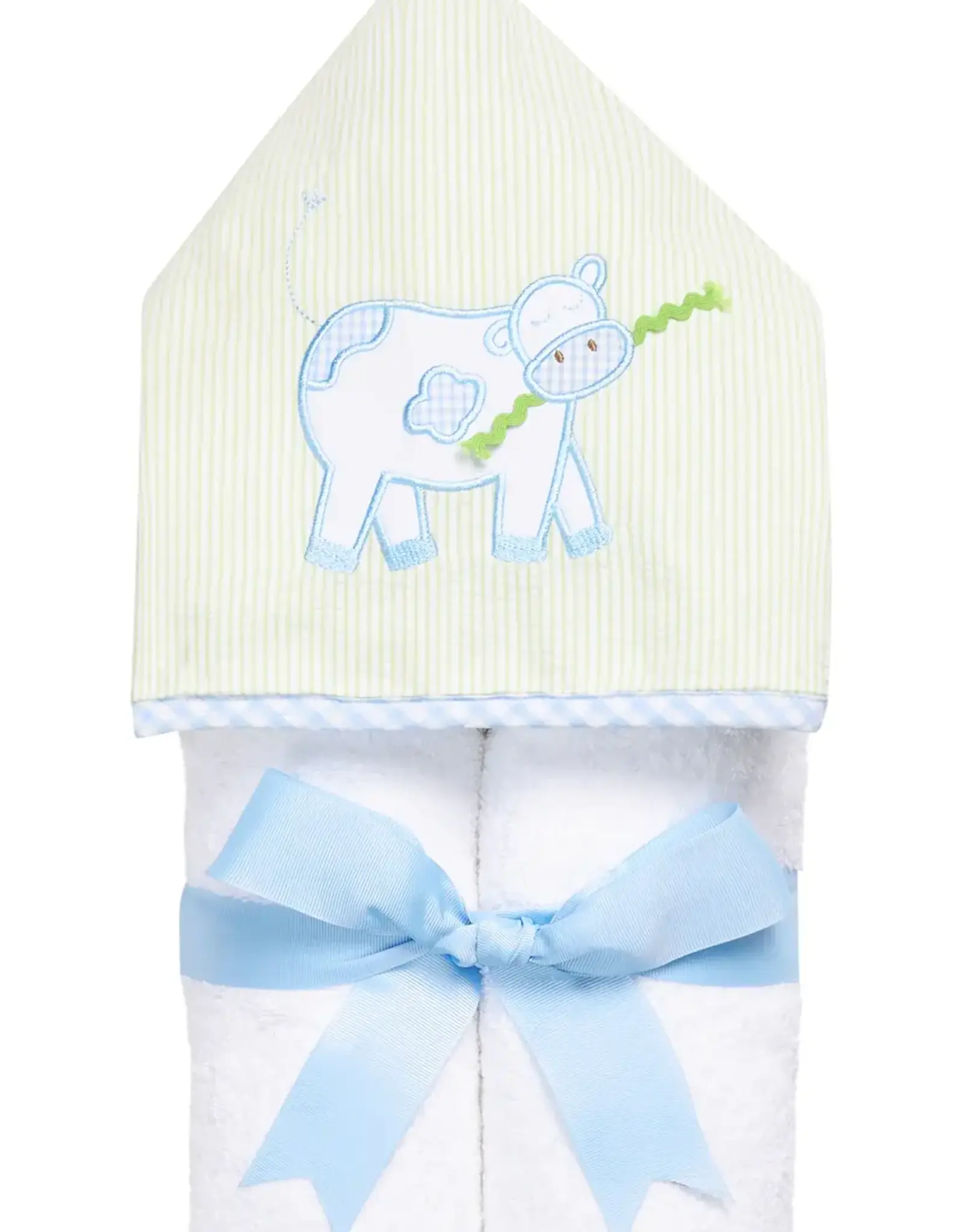 Three Marthas Everykid Towel Blue Cow