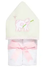 Three Marthas Everykid Towel Pink Cow