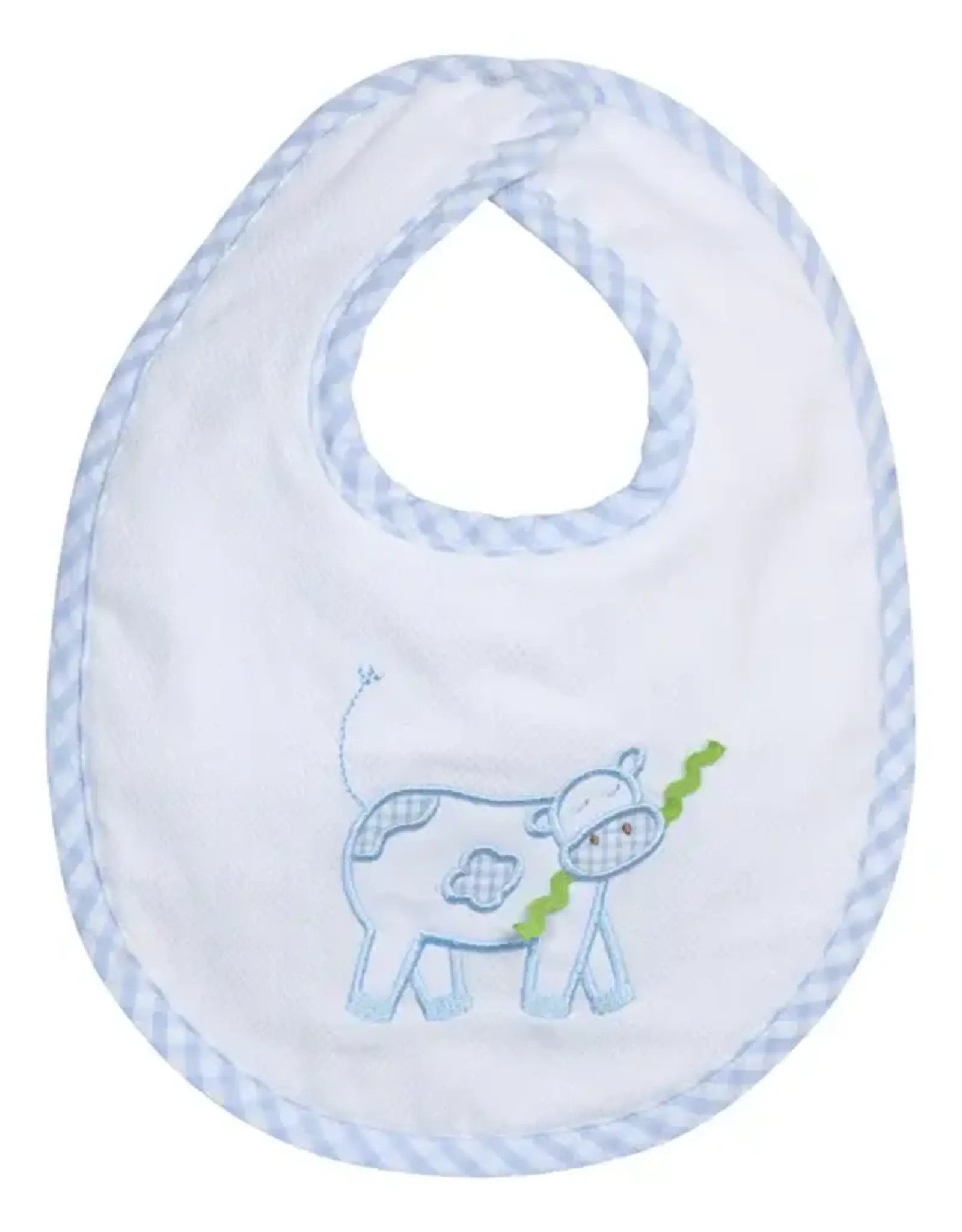 Three Marthas Basic Bib Blue Cow