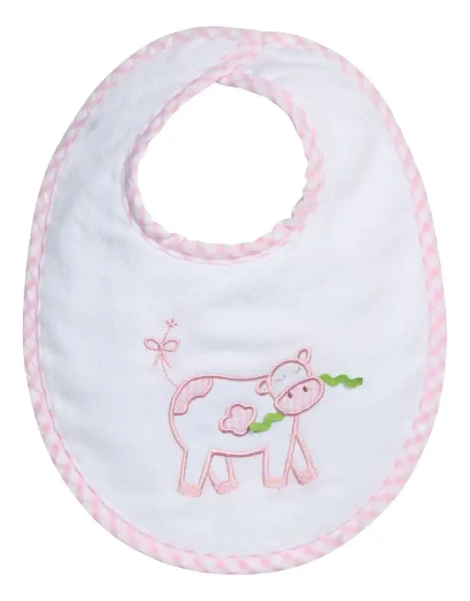 Three Marthas Basic Bib Pink Cow