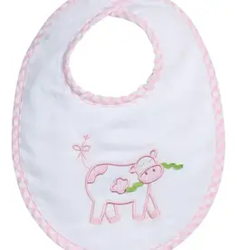 Three Marthas Basic Bib Pink Cow