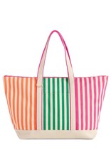 Multi Port Stripe Tote